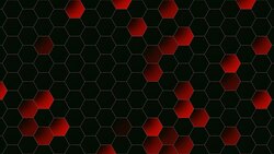 Motion red hexagon abstract background Stock Footage