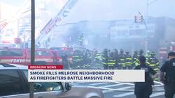 Firefighters respond to massive fire at Dunkin' Donuts in Melrose News Clip