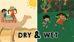 Dry & Wet - Understanding Opposites Instructional Video