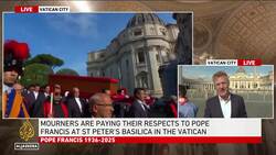 Pope Francis’s coffin being moved to St Peter’s Basilica for public viewing News Clip