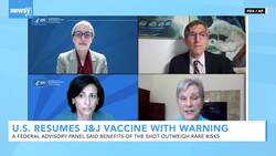 U.S. Resumes Giving Johnson And Johnson Vaccine With Warning News Clip