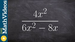 Simplify rational expression by factoring out a GCF Instructional Video