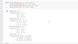 Deep Learning - Computer Vision for Beginners Using PyTorch - Mathematical Operations on Tensors Instructional Video