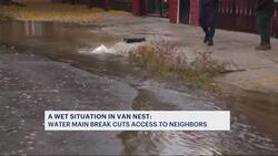 Bronx residents without running water after Van Nest water main break News Clip