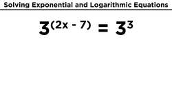 Solving Exponential and Logarithmic Equations Instructional Video
