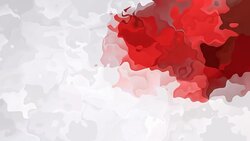 video animated splotch background bloody red color on white gray Stock Footage