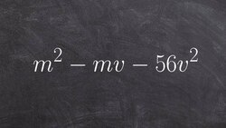 Factoring a hard trinomial Instructional Video