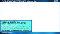 Partnership Problem Solving: Accounting for Retiring Partner and Settlement of Accounts Instructional Video