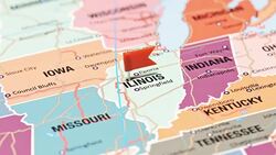 Illinois from USA States Stock Footage