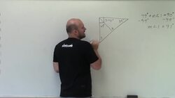 Determine the missing angles using complementary and triangle angle sum Instructional Video
