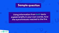 GCSE Secondary English Age 13-17 - Reading: Responding to Synthesis Questions Part 2 - Explained Instructional Video