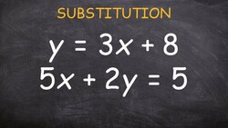 Using substitution to solve a system Instructional Video