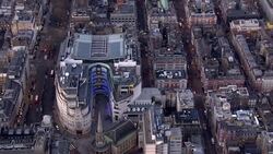 BBC HQ Aerials News Clip