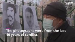 Faces of war: public portrait gallery of conflict casualties taken down by Taliban News Clip