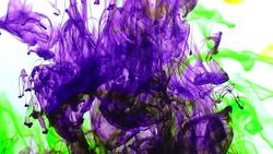 Abstract Colorful Color Spreading in Water Stock Footage