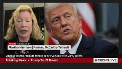 CBC News Network's Aarti Pole speaks with Martha Harrison about President Trump's tariff threats News Clip
