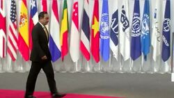 Shinzo Abe and Thai Prime Minister Prayut Chan-o-Cha handshake News Clip