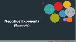 Negative Exponents (Example) Instructional Video