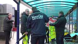 Border force staff hold picket line at Gatwick Airport News Clip