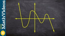 Determine the end behavior and degree of a polynomial graph Instructional Video