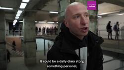 Ukrainian artist documents a year of war with 365 paintings inspired by daily life in Kharkiv News Clip