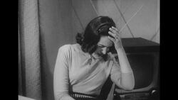 1950s: Wife shakes her head Stock Footage