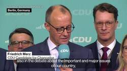 Merz Celebrates CDU's Germany Election Result News Clip