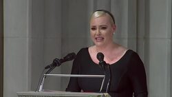 Meghan McCain directs eulogy message at Trump News Clip