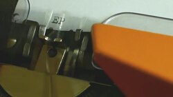 Extreme close up footage of a person writing EPILOGUE on an old typewriter Stock Footage