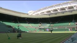 Final Preperations for Centre Court at Wimbledon News Clip
