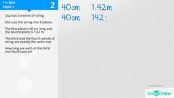 KS2 Primary Maths Age 13-17 - Arithmetic - Problem:  - Explained Instructional Video