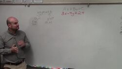 Graph a linear equation by first rewriting it from standard form to slope intercept form Instructional Video