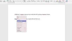 Mastering Microsoft Word 365 - Spelling and Grammar check Instructional Video