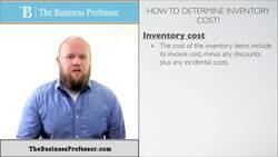 Determine Cost of Inventory - Financial Accounting Instructional Video
