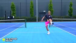 Striking - (Tennis) Tap up through your legs Instructional Video