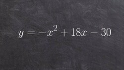 Graphing a quadratic equation using a table of values Instructional Video