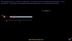 Gravitational Force Between a Point Mass and a Uniform Rod: Calculus-Based Physics Instructional Video
