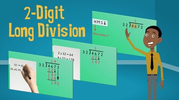 Long Division with 2-Digit Numbers