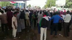 Demonstrations after the overthrow of President Omar al-Bashir News Clip