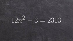 Solve an equation using the square root method Instructional Video