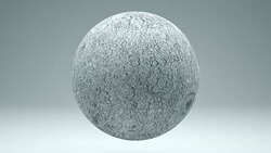 The Moon Rotating Seamless Looping Isolated 4K with Luma Matte Stock Footage