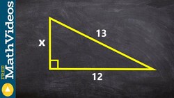 Finding the missing length of a triangle using pythagorean theorem Instructional Video