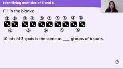 Explain the relationship between multiples of three and six Instructional Video