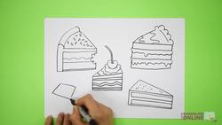 Arts and Crafts: How to Draw a Piece of Cake Instructional Video