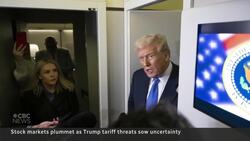 Stock markets plummet as Trump’s tariff threats sow uncertainty News Clip