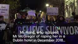 Crowd marches through Irish capital in solidarity with Nikita Hand News Clip