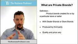 Marketing - What are Private Brands? Instructional Video