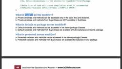 Java Interview Guide : 200+ Interview Questions and Answers - Access Modifiers - public, private, protected and default Instructional Video