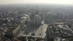 A World Paused: Drone Views of Empty Cities During COVID Stock Footage