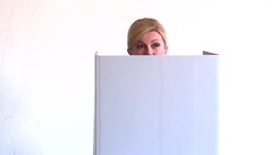 CLEAN : Croatia's presidential vote: incumbent head of state votes News Clip